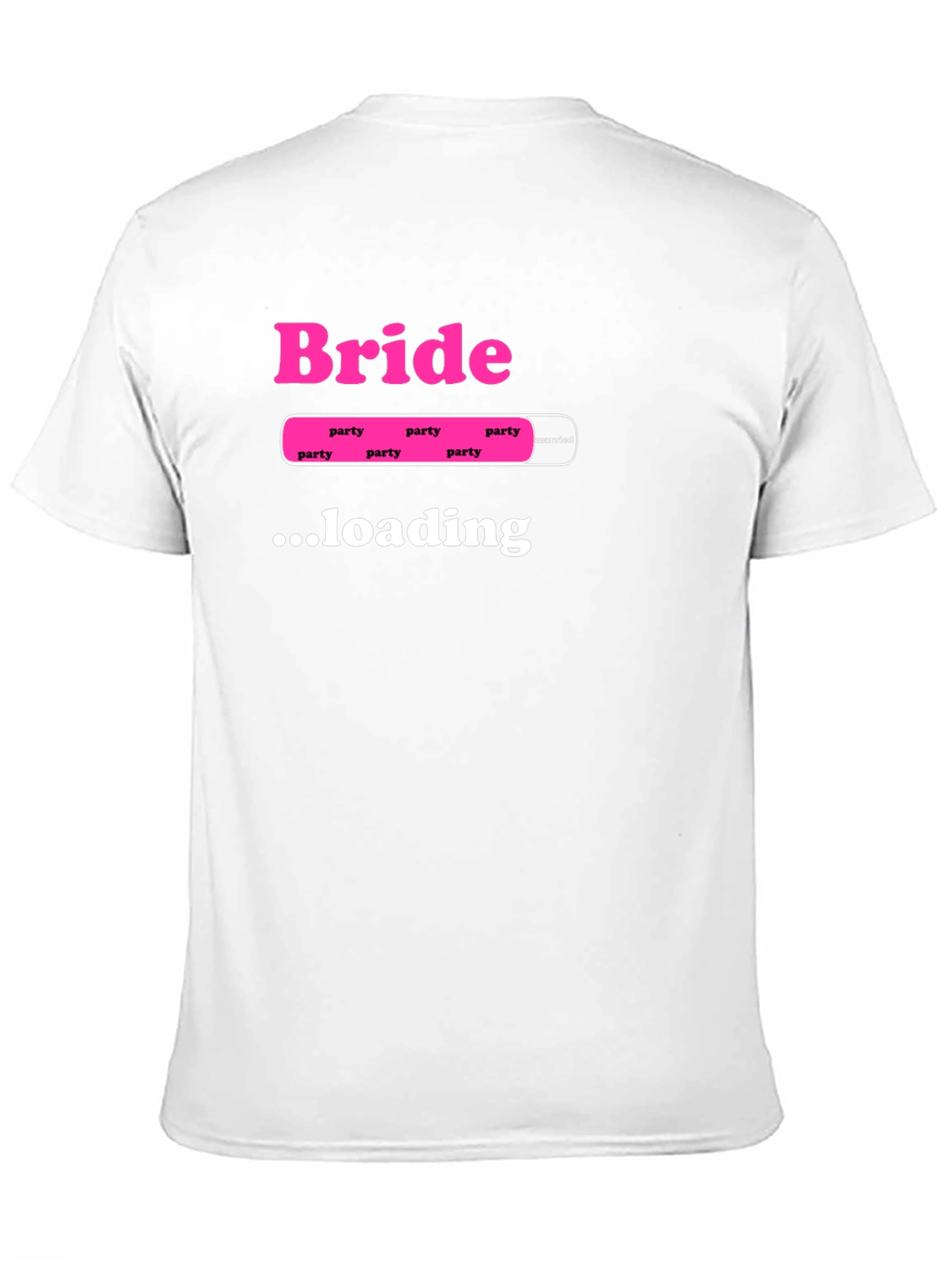 Camiseta Negra Bride Loading para Despedida de Soltera