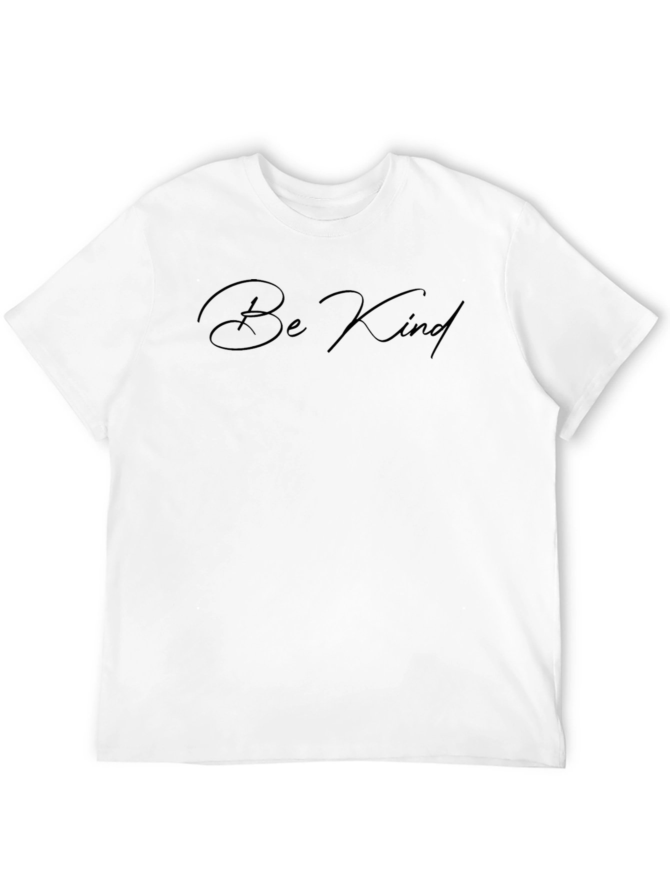 Camiseta Negra Be Kind para Hombre - Estilo y Mensaje Positivo