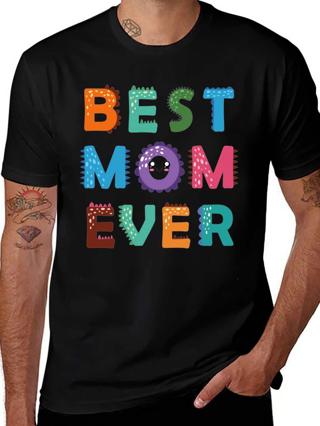 Camiseta Best Mom Ever Diseño Dinosaurio
