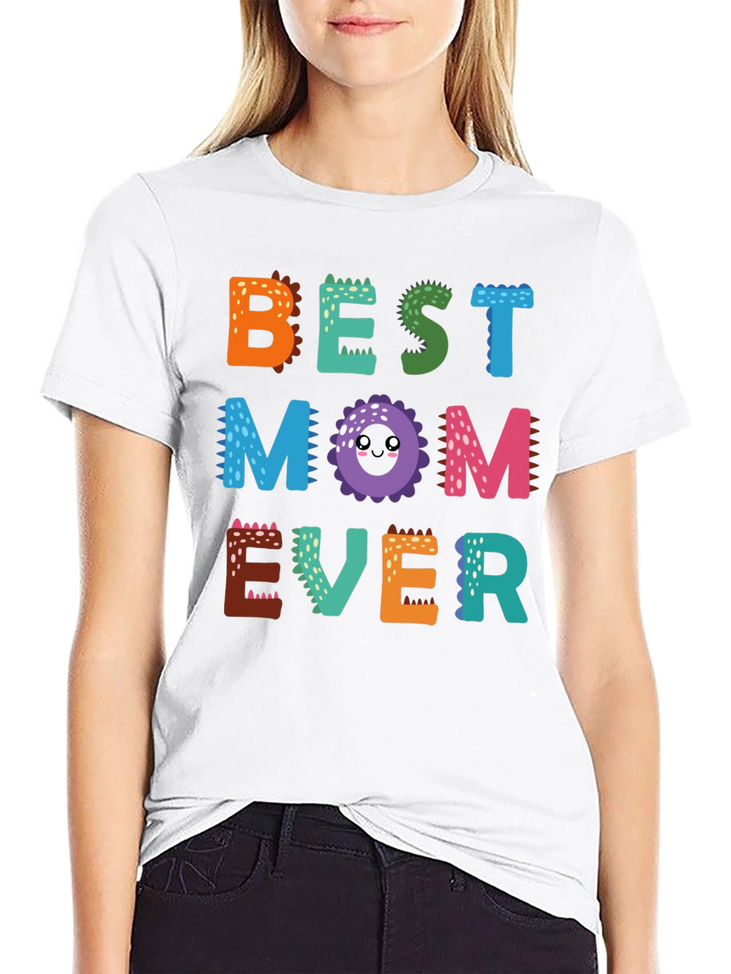 Camiseta Best Mom Ever Diseño Dinosaurio