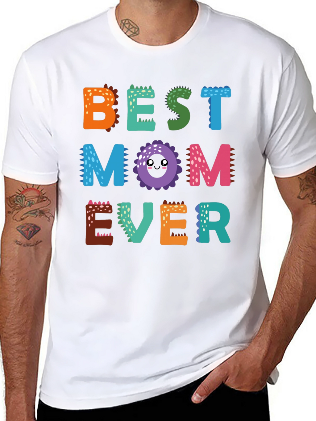 Camiseta Best Mom Ever Diseño Dinosaurio