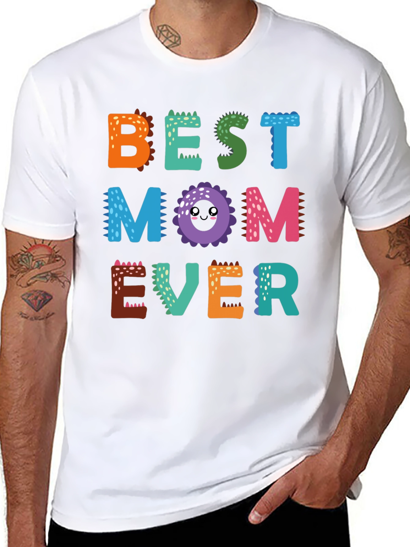 Camiseta Best Mom Ever Diseño Dinosaurio