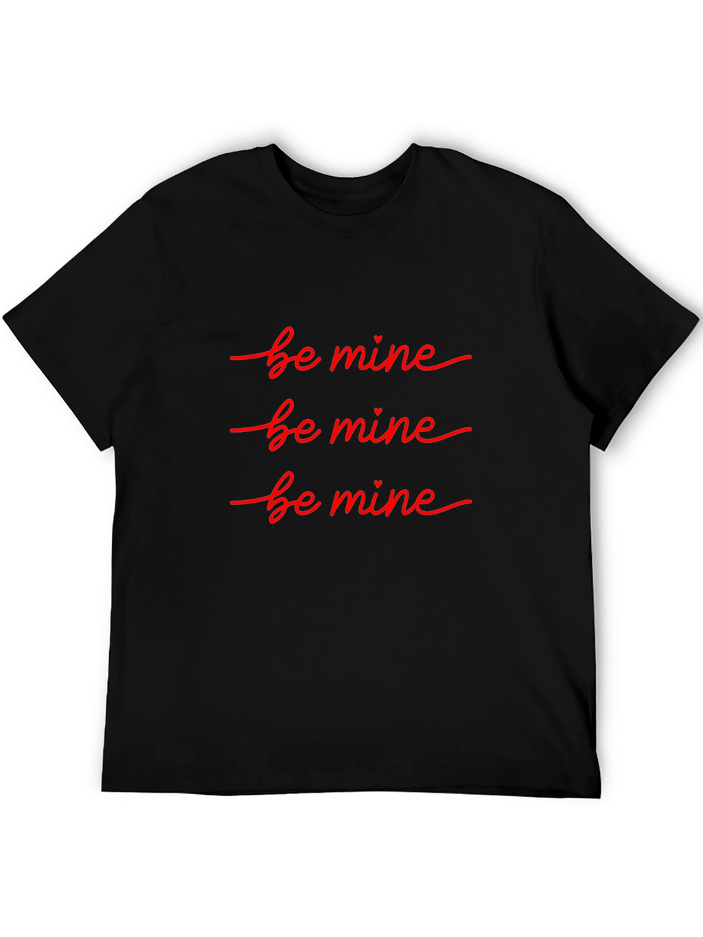 Camiseta Negra Be Mine - Estilo Romántico