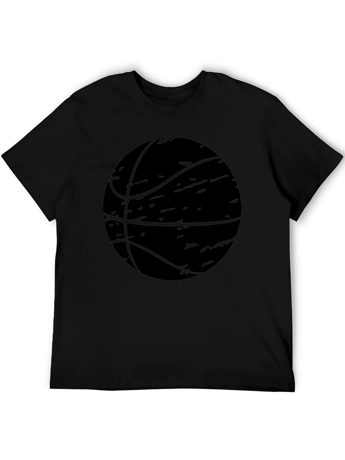 Camiseta Negra Baloncesto Estilo Grunge
