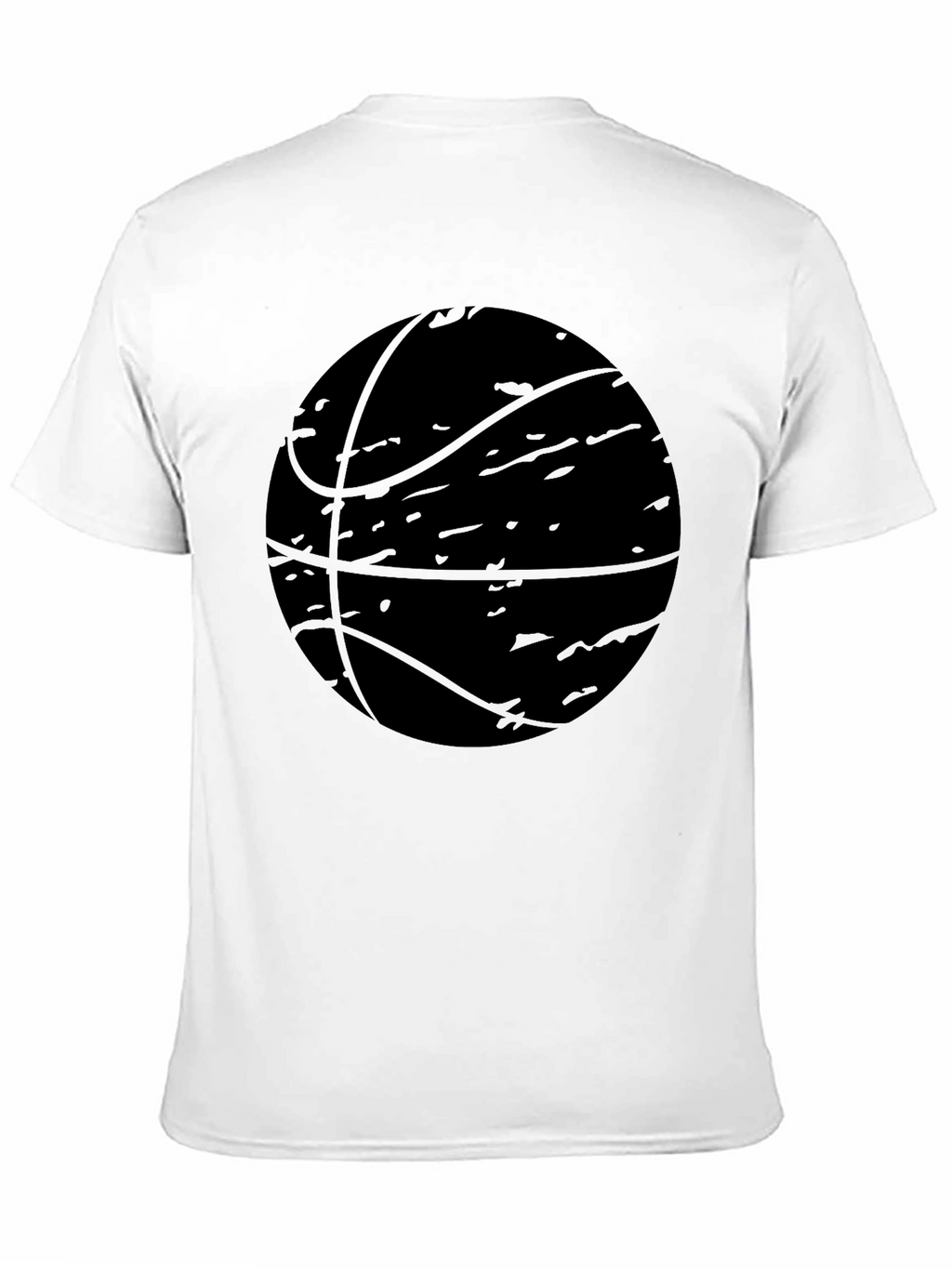 Camiseta Negra Baloncesto Estilo Grunge