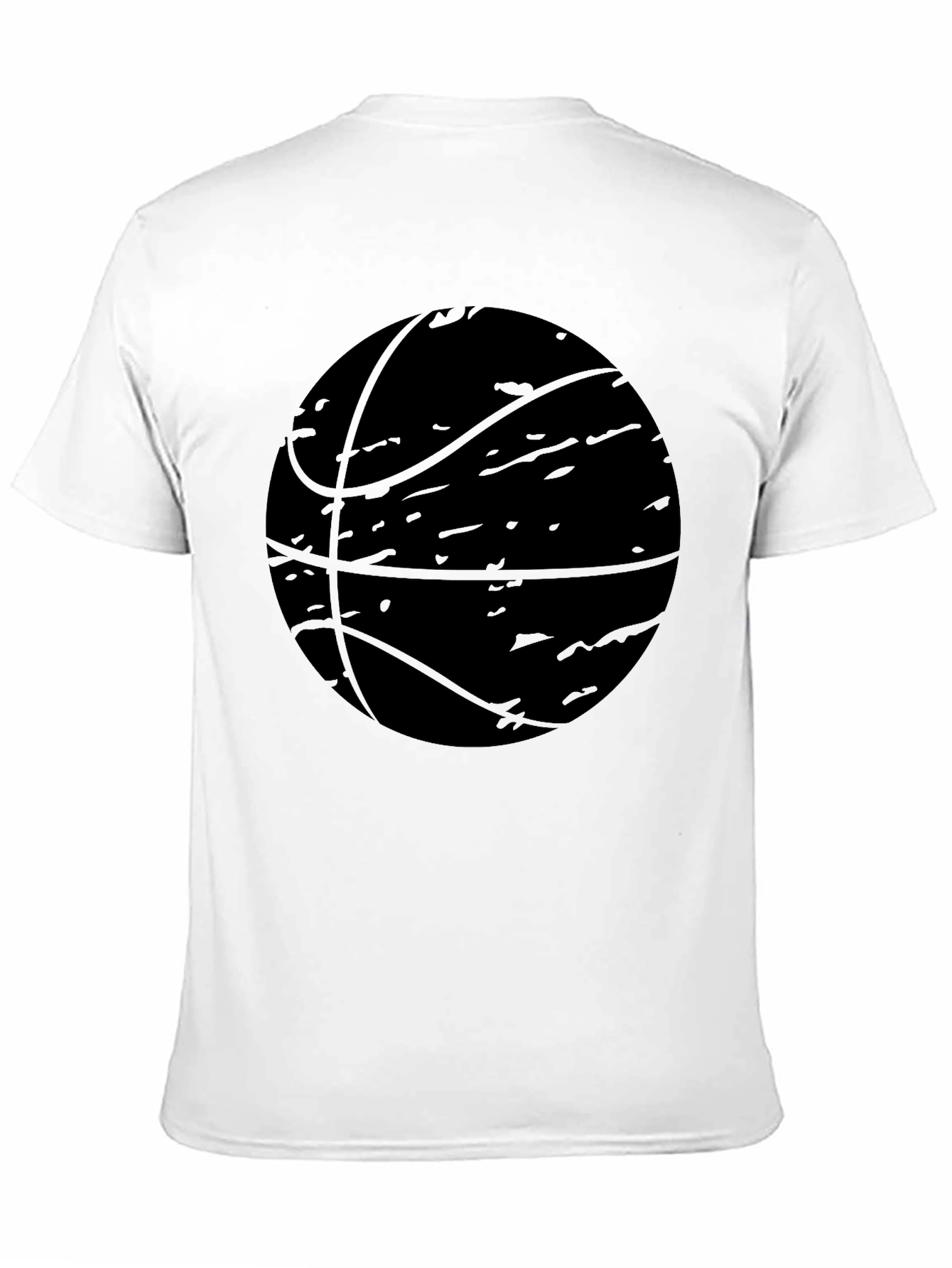 Camiseta Negra Baloncesto Estilo Grunge