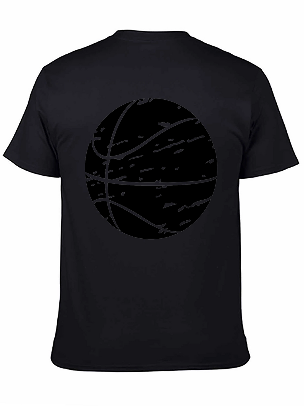 Camiseta Negra Baloncesto Estilo Grunge