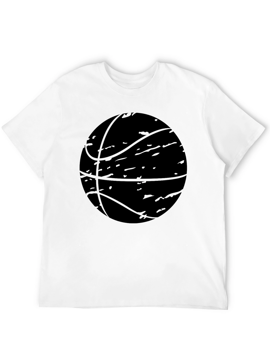 Camiseta Negra Baloncesto Estilo Grunge
