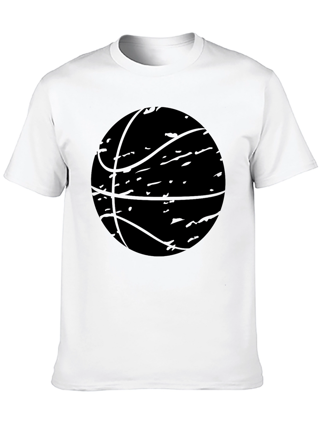 Camiseta Negra Baloncesto Estilo Grunge