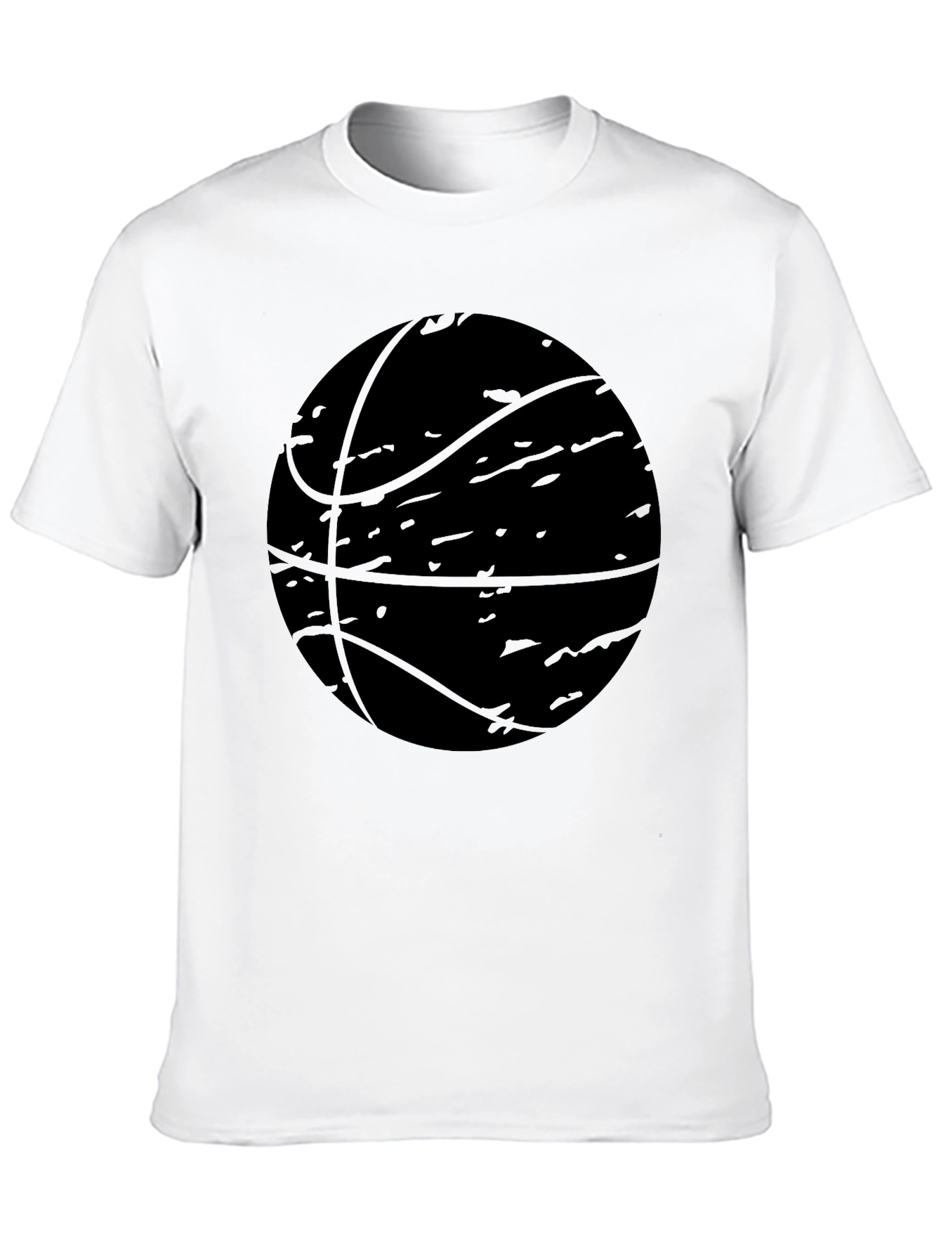 Camiseta Negra Baloncesto Estilo Grunge