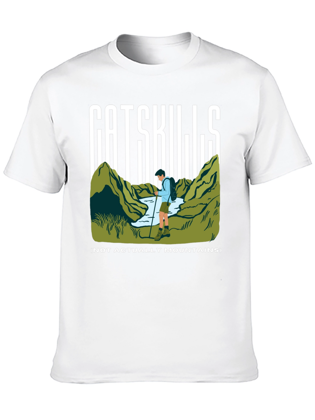 Camiseta Negra Catskills para Aventureros
