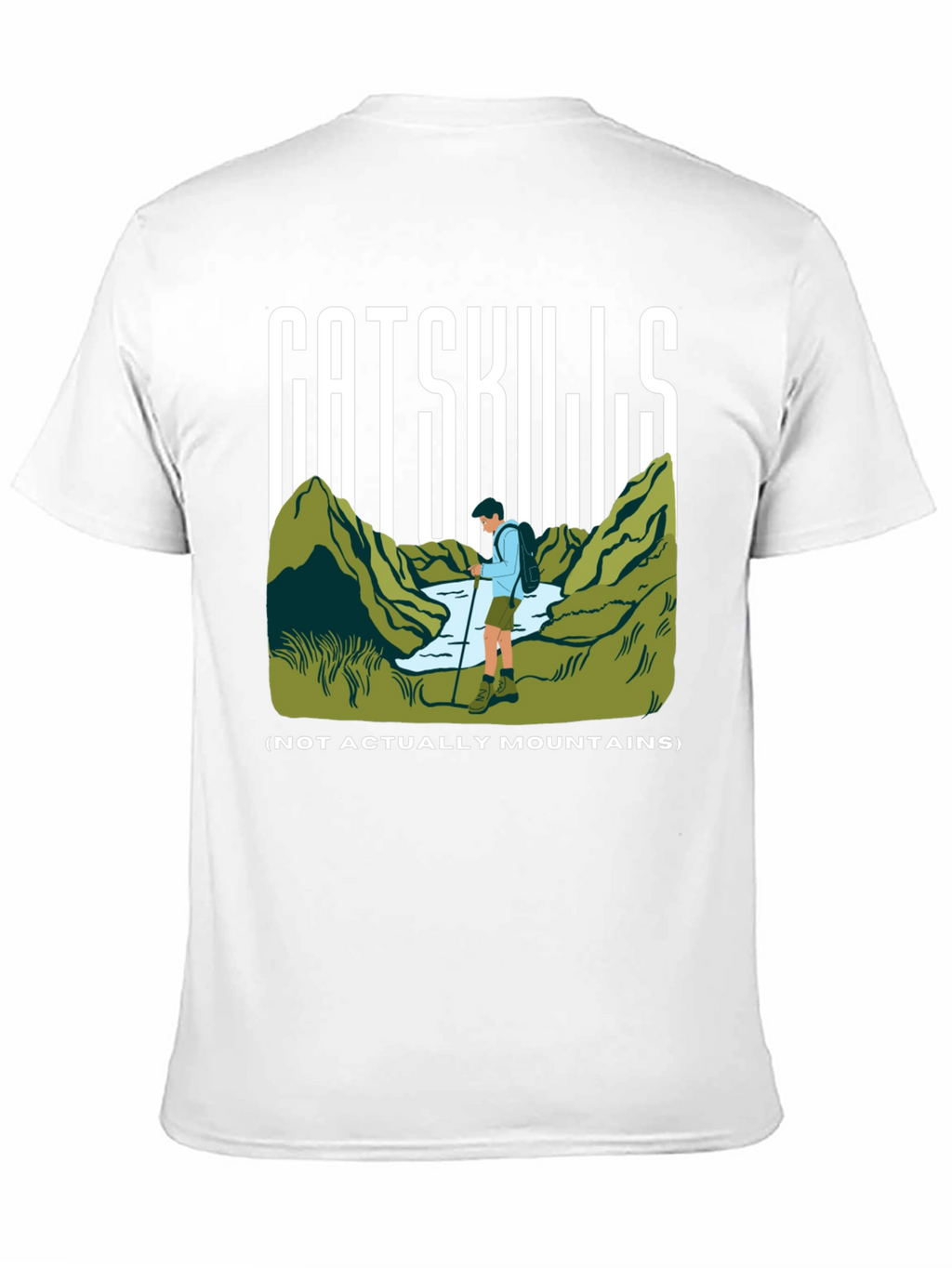 Camiseta Negra Catskills para Aventureros