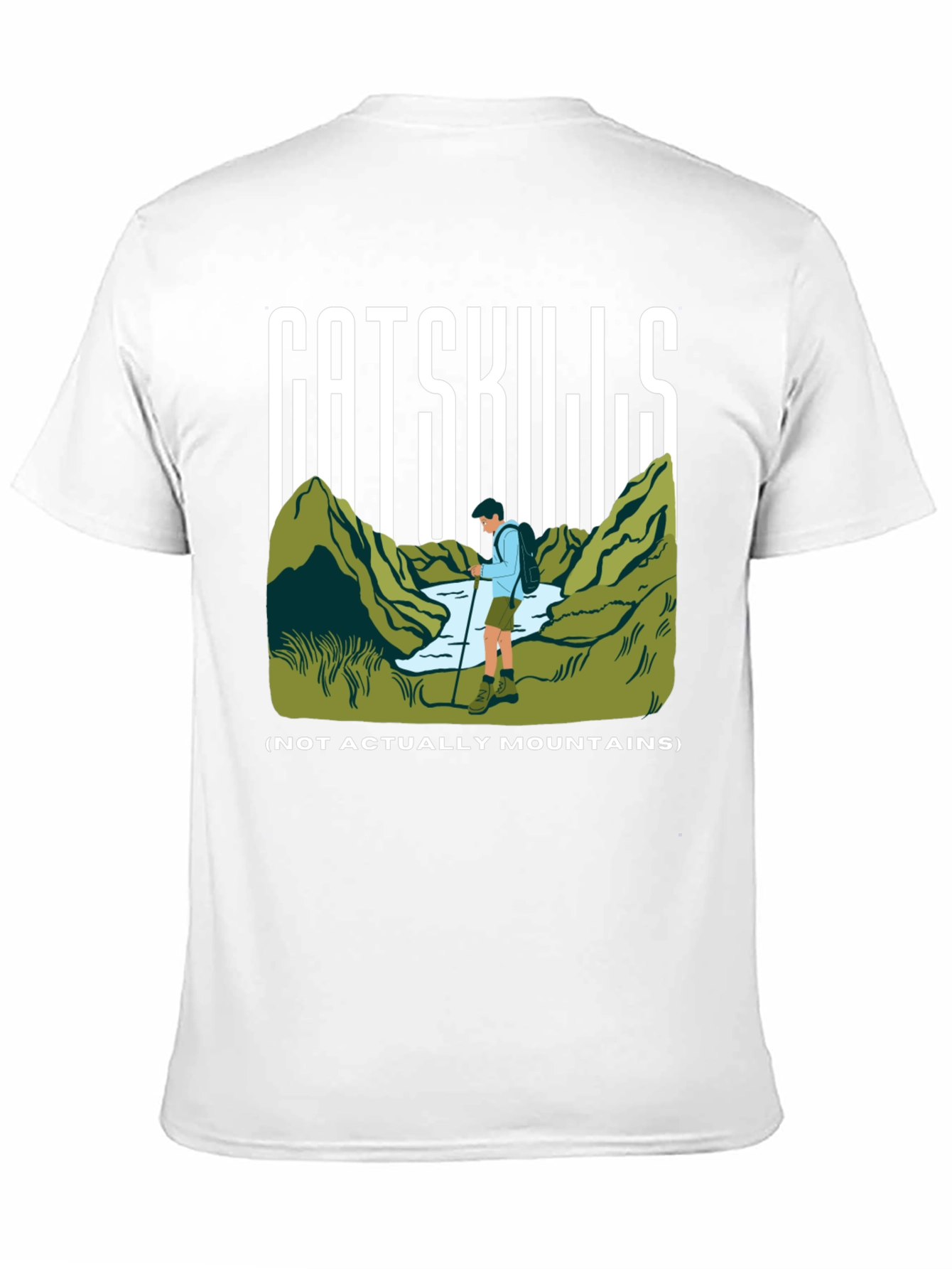 Camiseta Negra Catskills para Aventureros