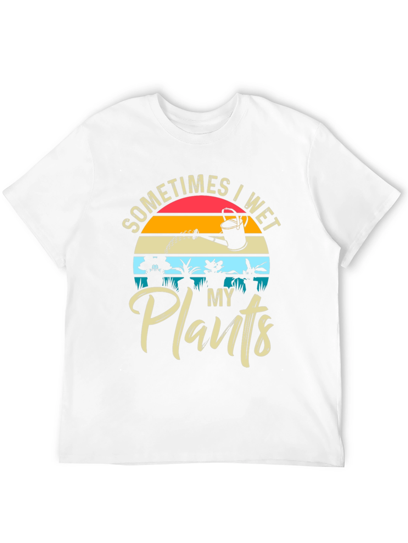 Camiseta Hombre A Veces Riego Mis Plantas
