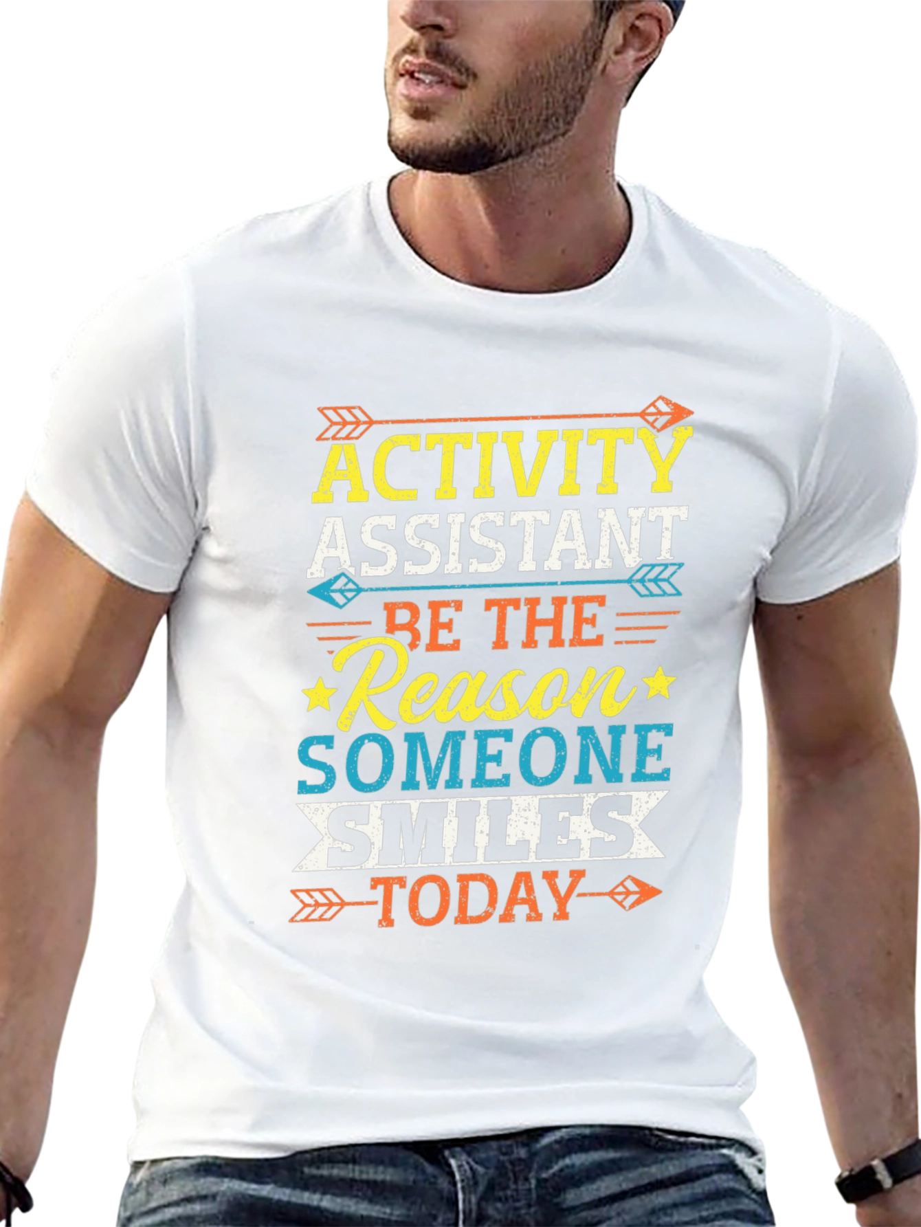 Camiseta Negra Activity Assistant - Haz Sonreír Hoy