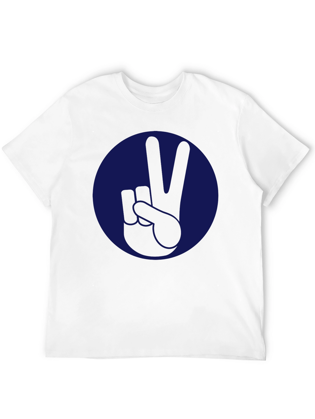 Camiseta Negra con Diseño de Paz