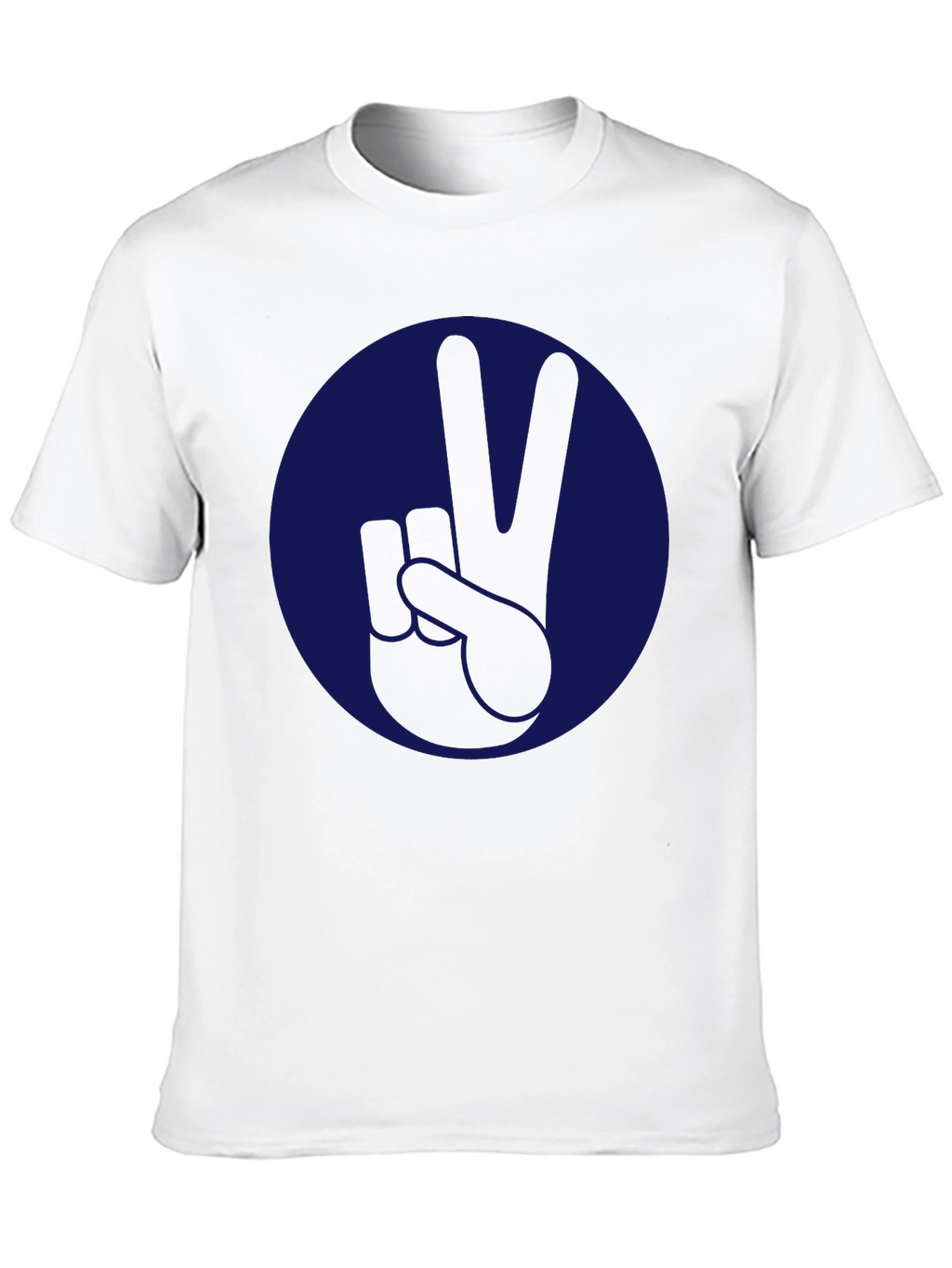 Camiseta Negra con Diseño de Paz