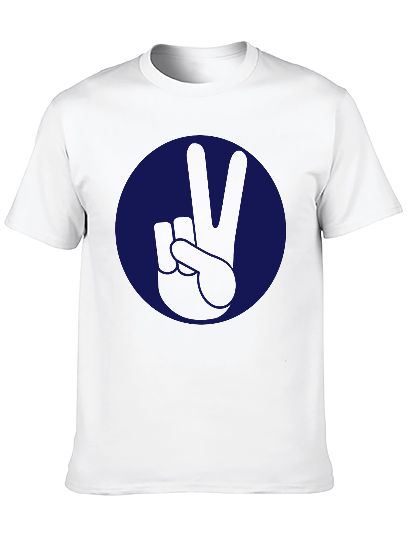 Camiseta Negra con Diseño de Paz