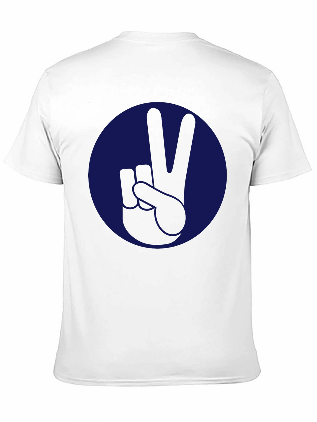 Camiseta Negra con Diseño de Paz