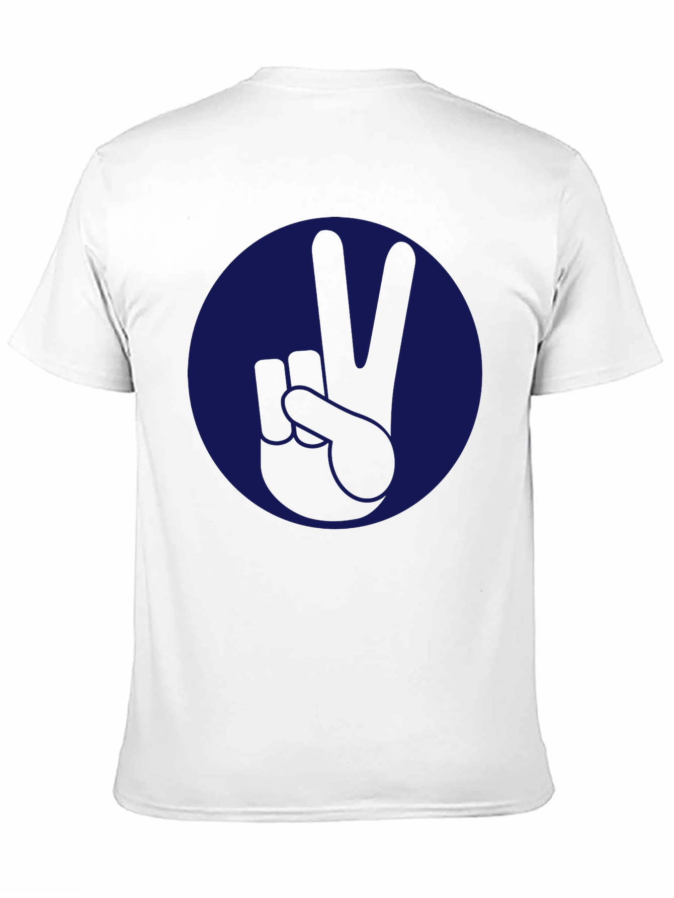 Camiseta Negra con Diseño de Paz