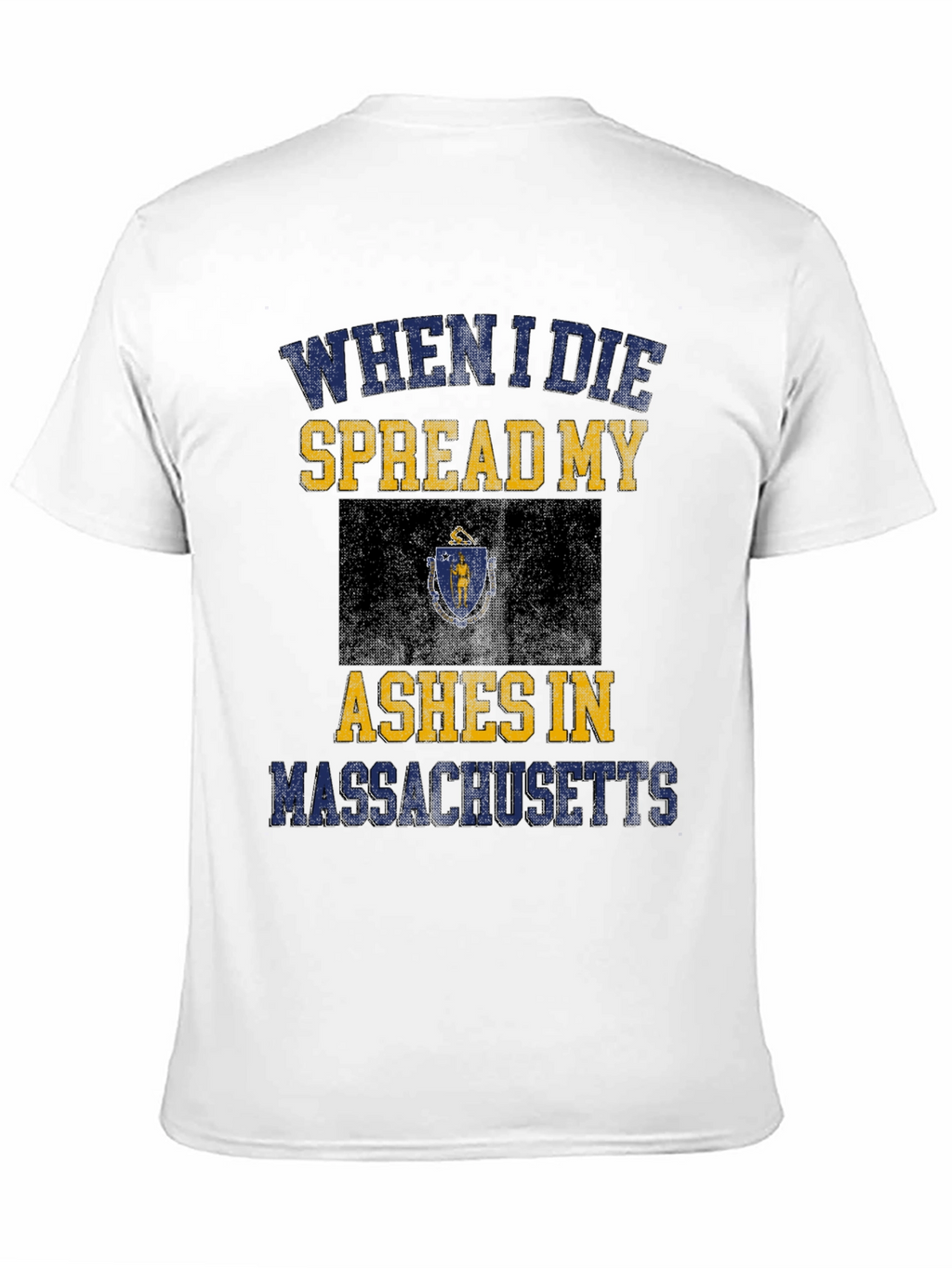 Camiseta Negra Cenizas en Massachusetts