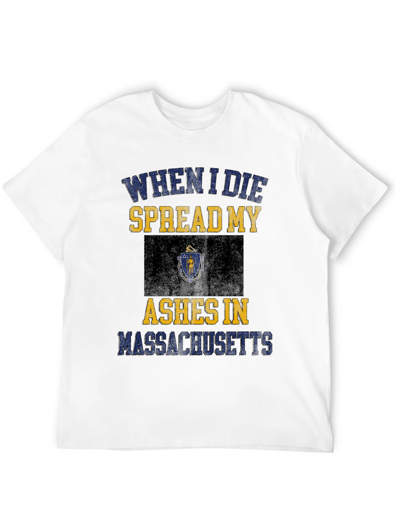 Camiseta Negra Cenizas en Massachusetts