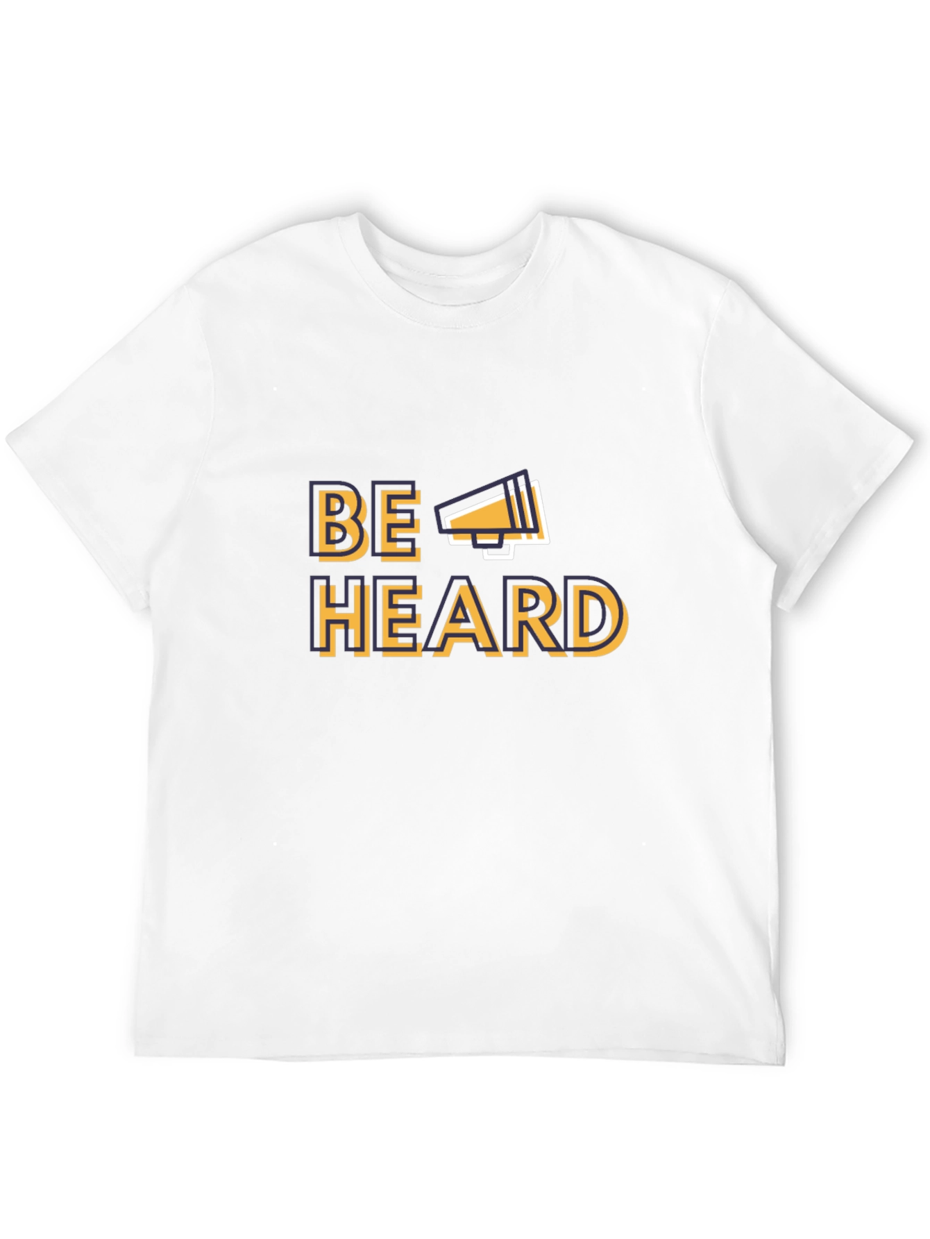 Camiseta Negra Be Heard con Megáfono