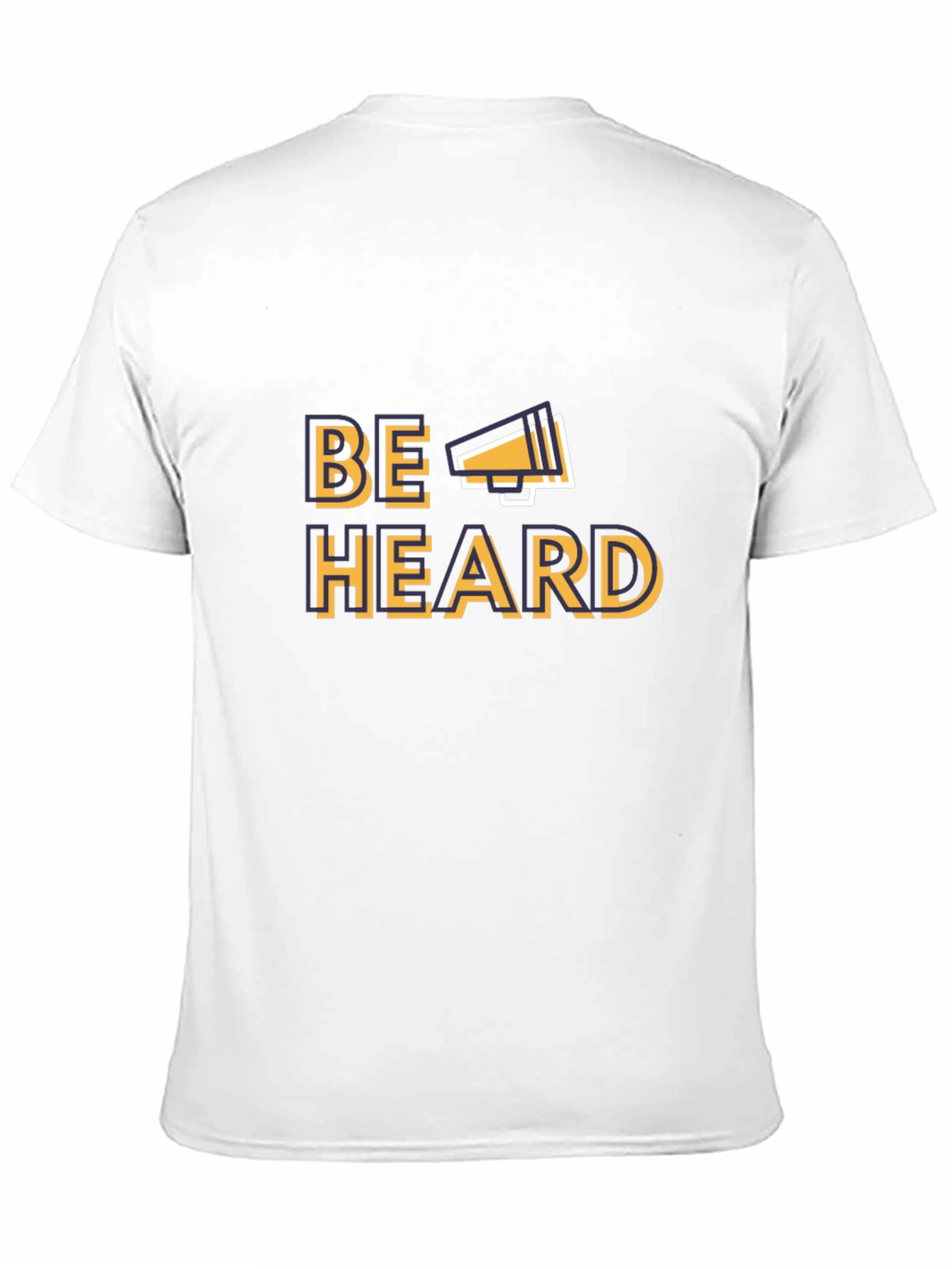 Camiseta Negra Be Heard con Megáfono