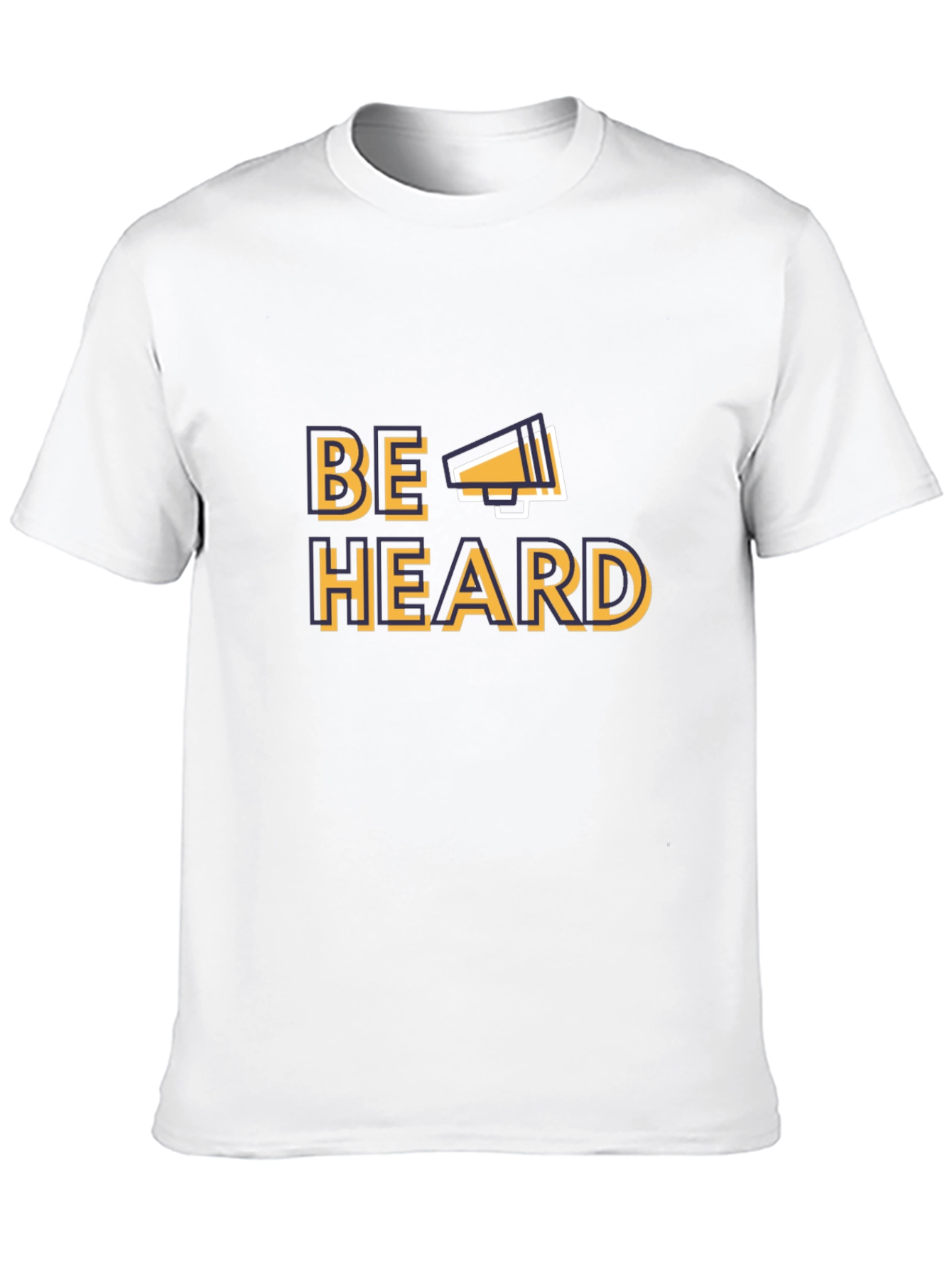 Camiseta Negra Be Heard con Megáfono