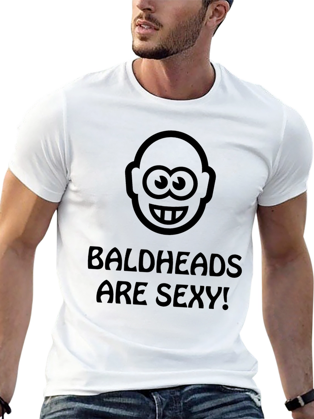 Camiseta Negra Baldheads are Sexy!