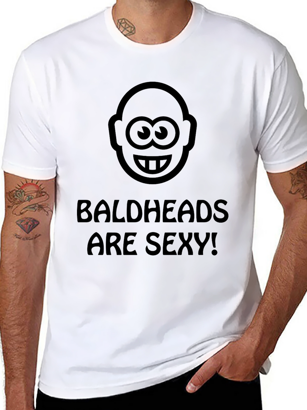 Camiseta Negra Baldheads are Sexy!