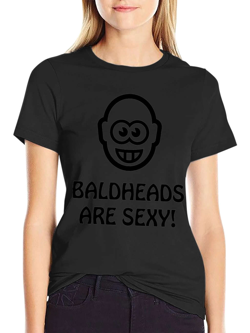 Camiseta Negra Baldheads are Sexy!