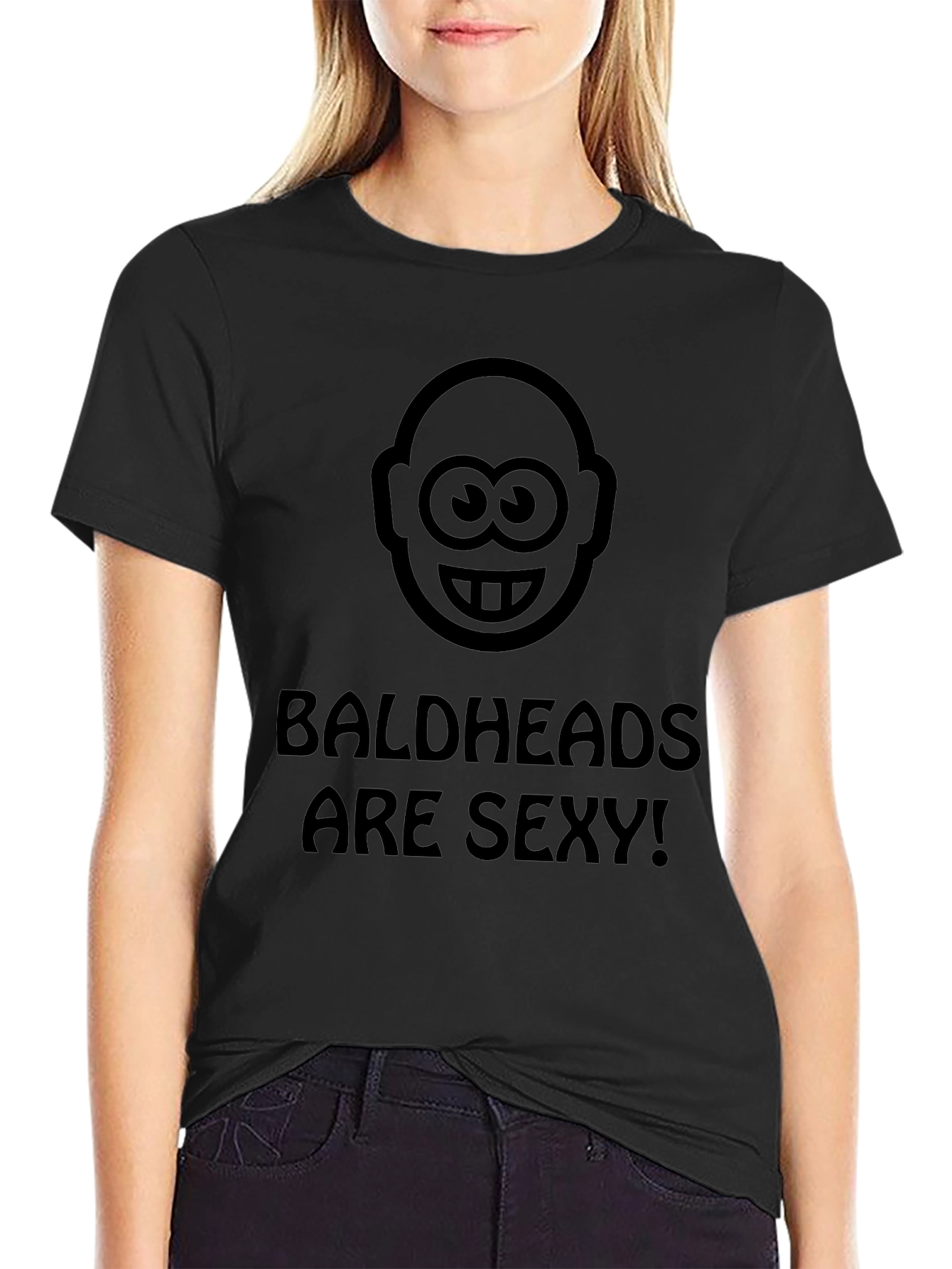 Camiseta Negra Baldheads are Sexy!