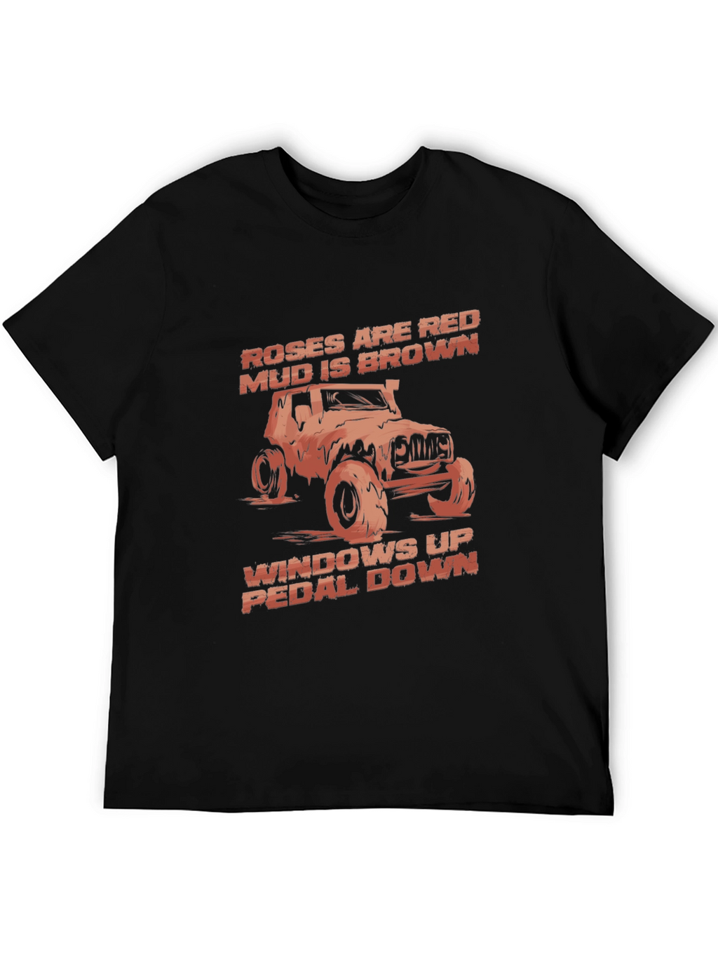 Camiseta Negra con Diseño de Jeep Todoterreno