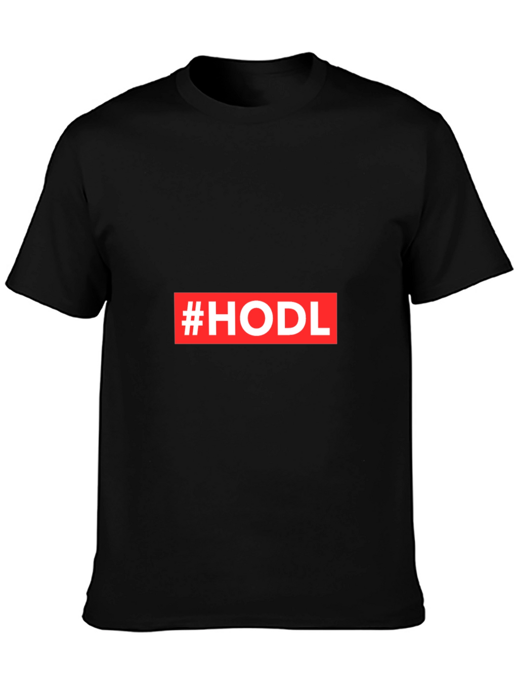 Camiseta Negra #HODL para Cripto Inversores