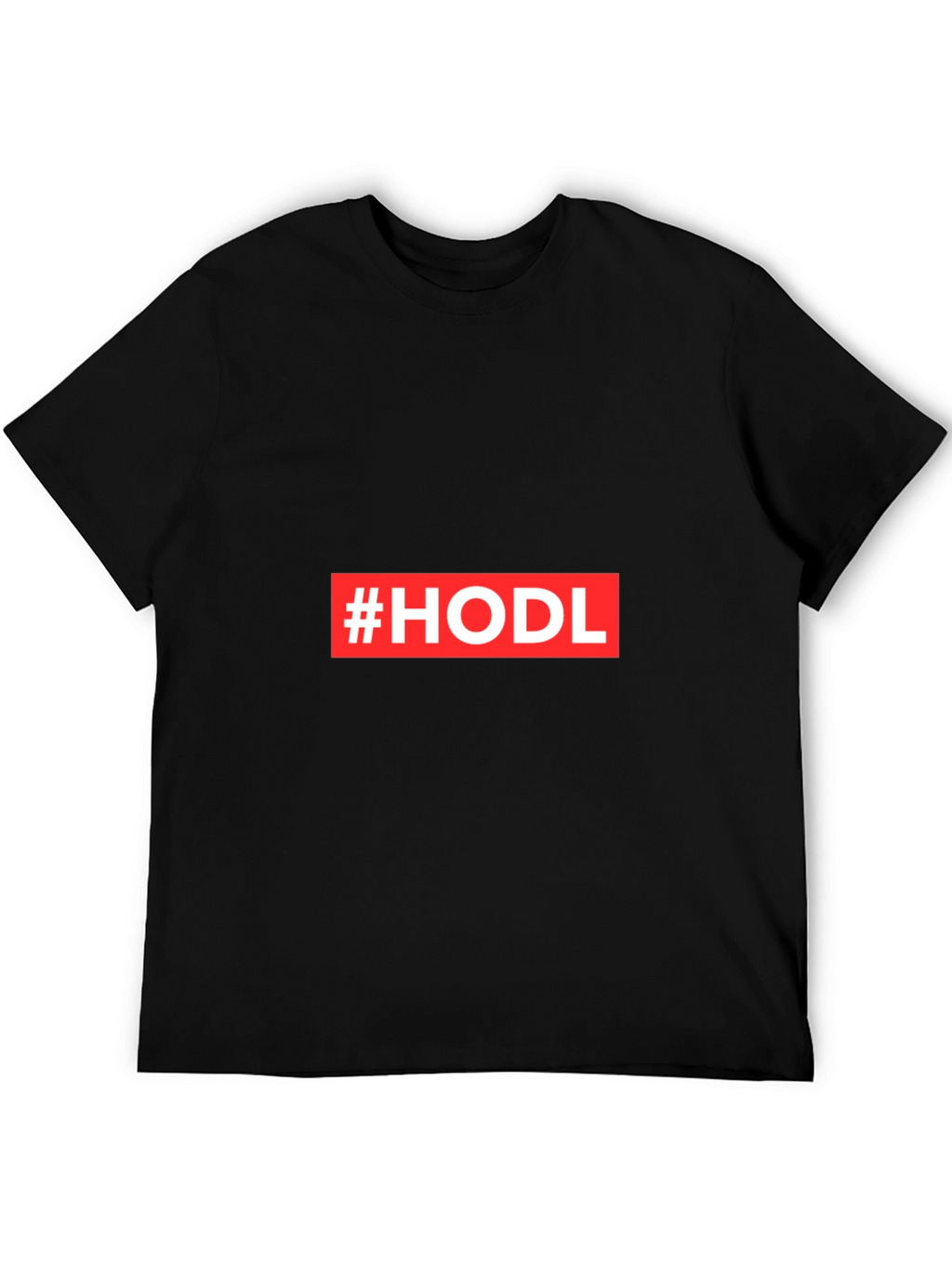 Camiseta Negra #HODL para Cripto Inversores