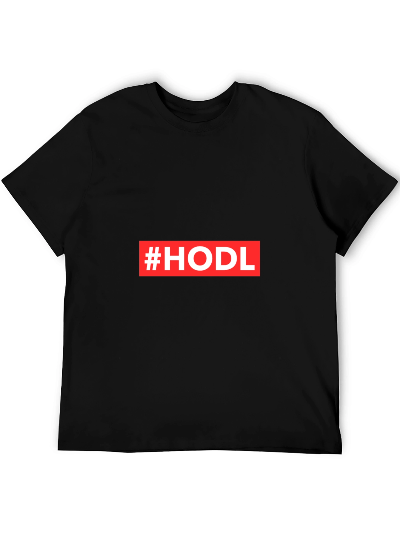 Camiseta Negra #HODL para Cripto Inversores