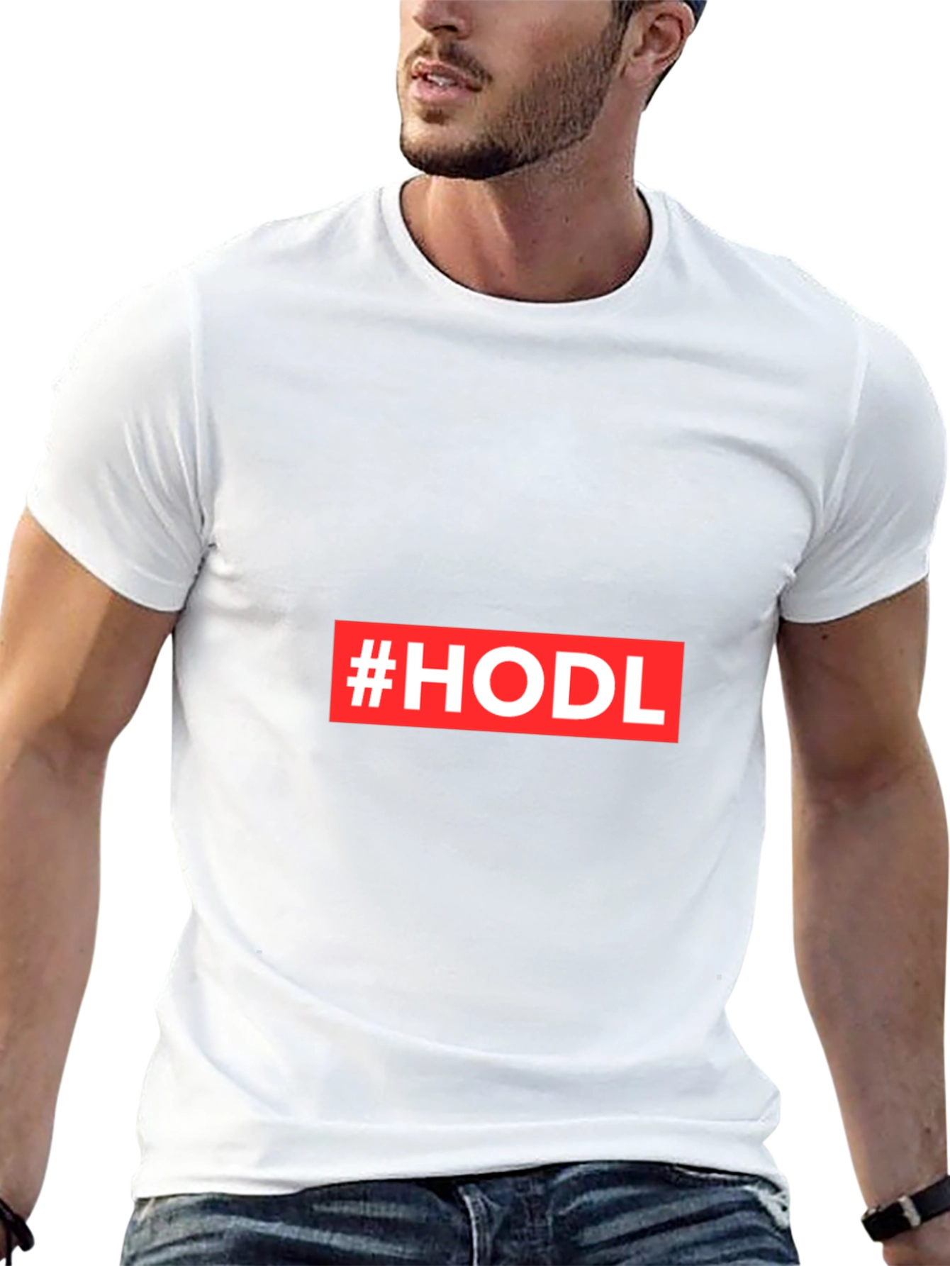Camiseta Negra #HODL para Cripto Inversores