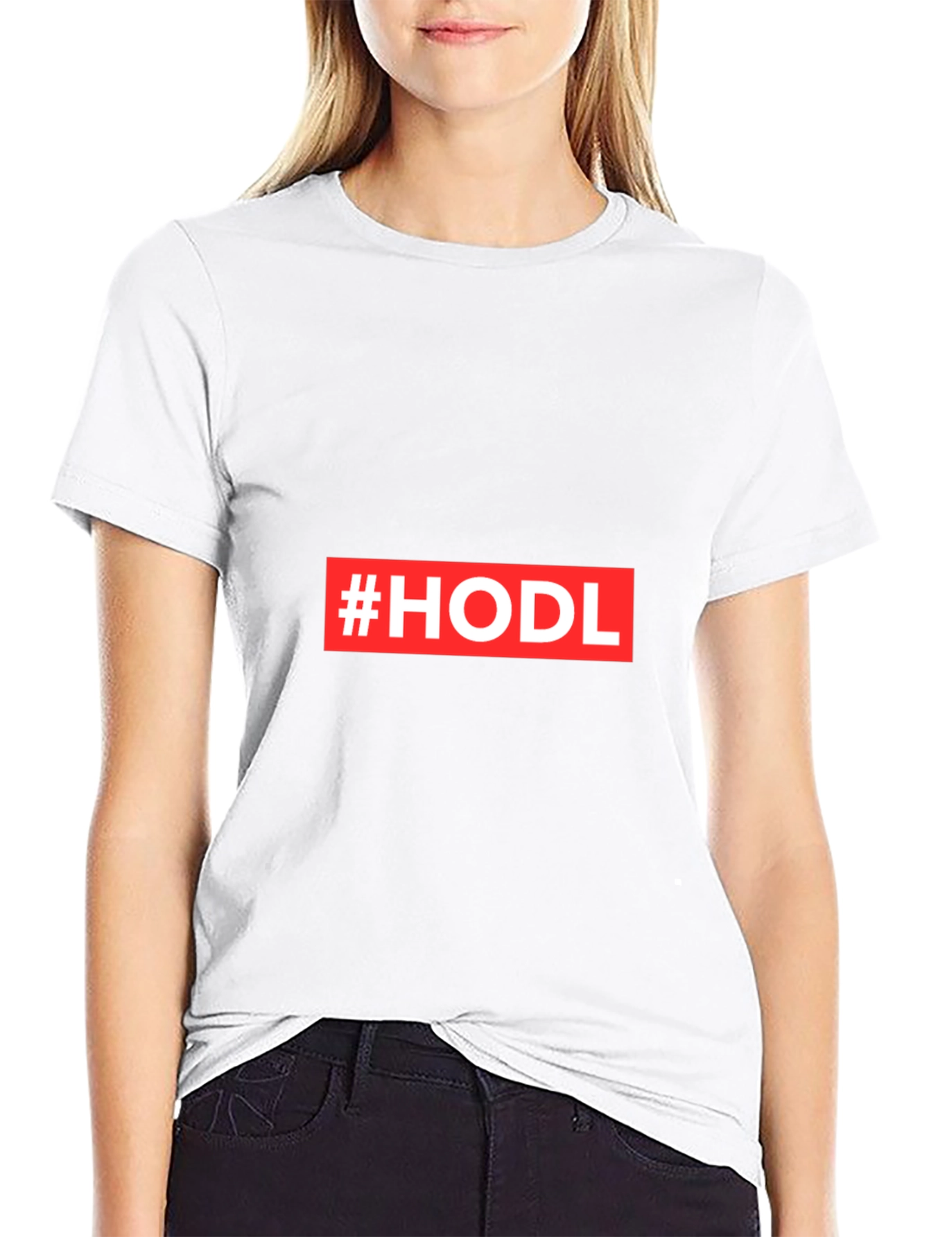 Camiseta Negra #HODL para Cripto Inversores