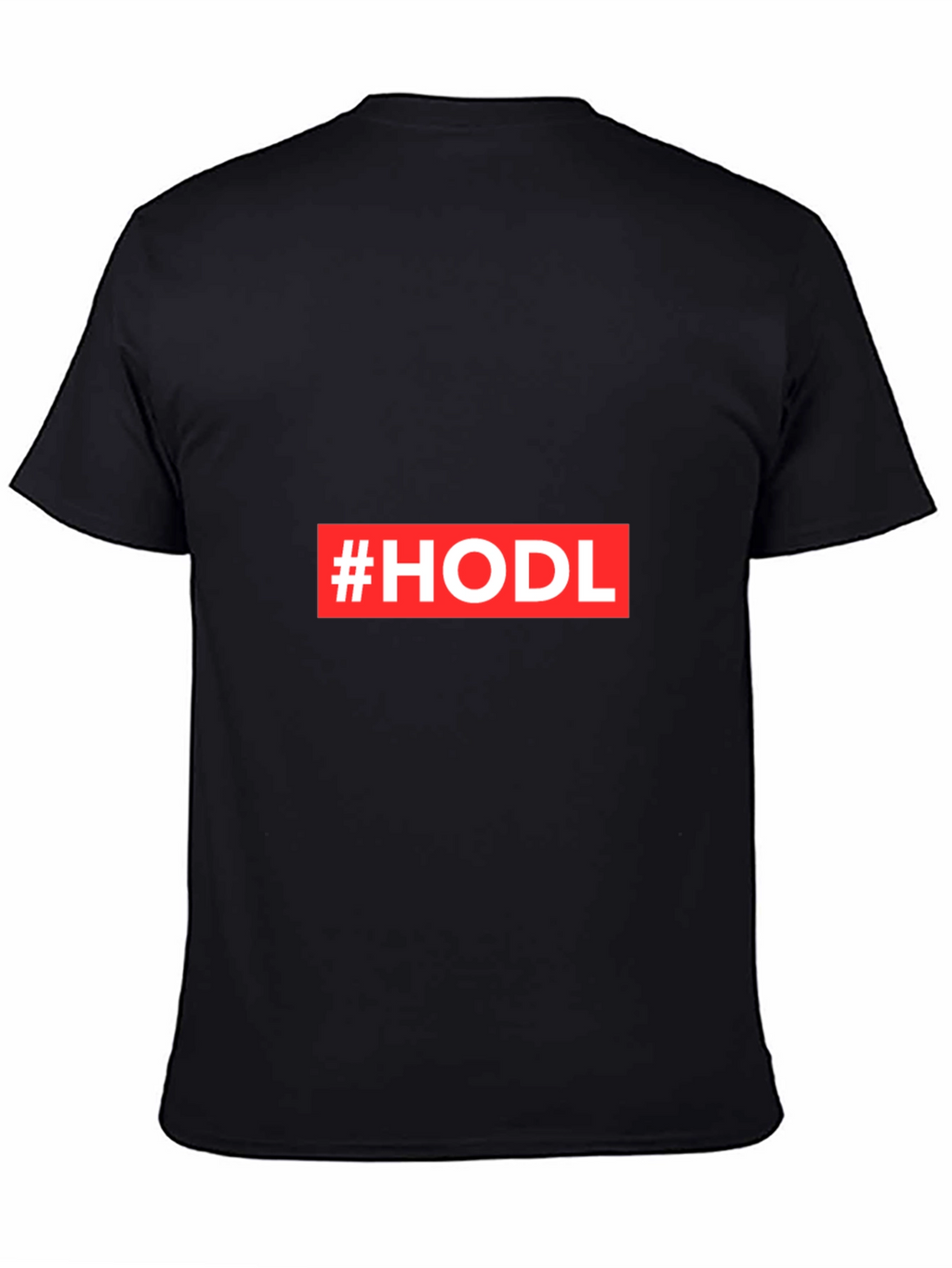 Camiseta Negra #HODL para Cripto Inversores