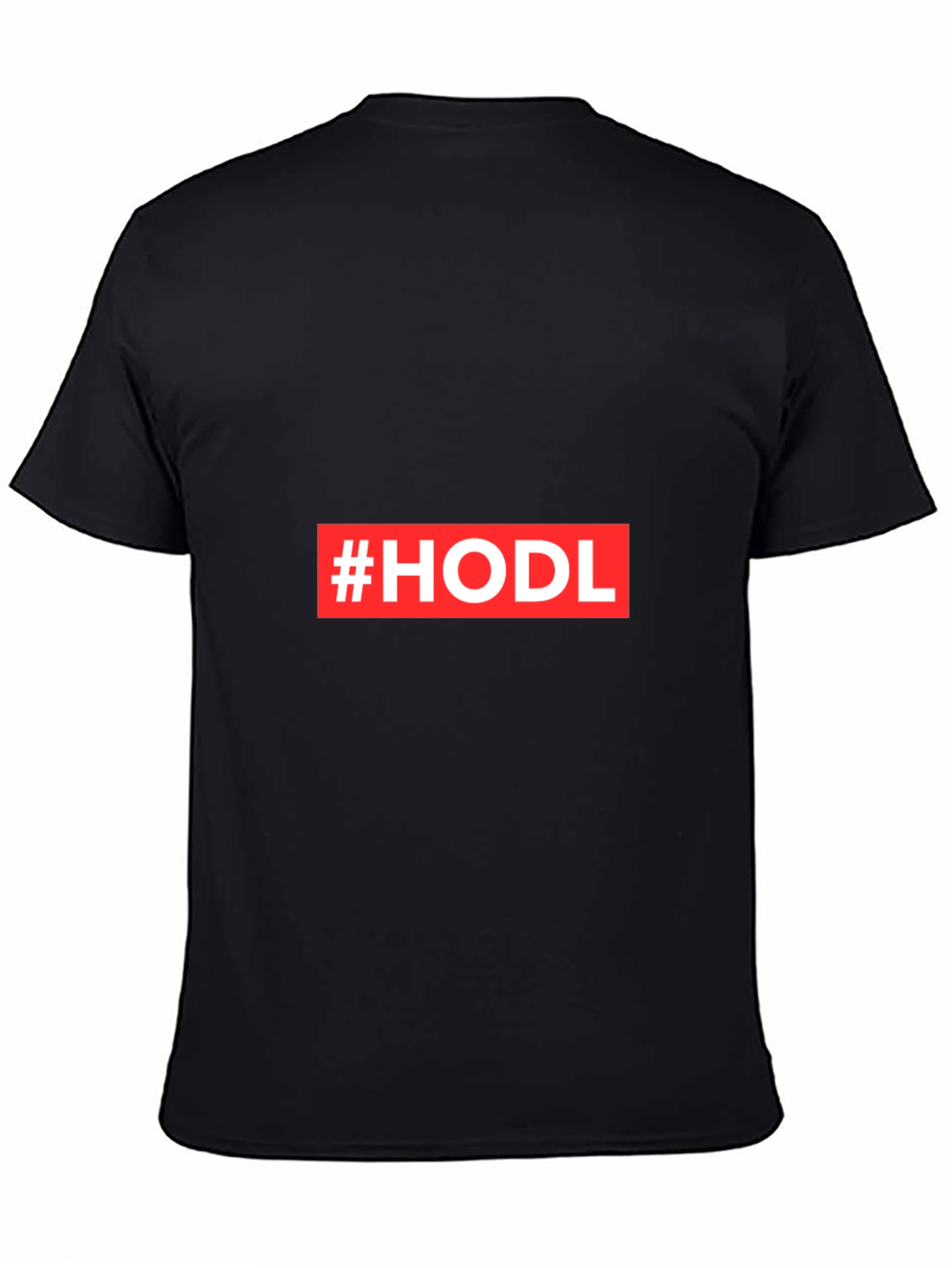 Camiseta Negra #HODL para Cripto Inversores