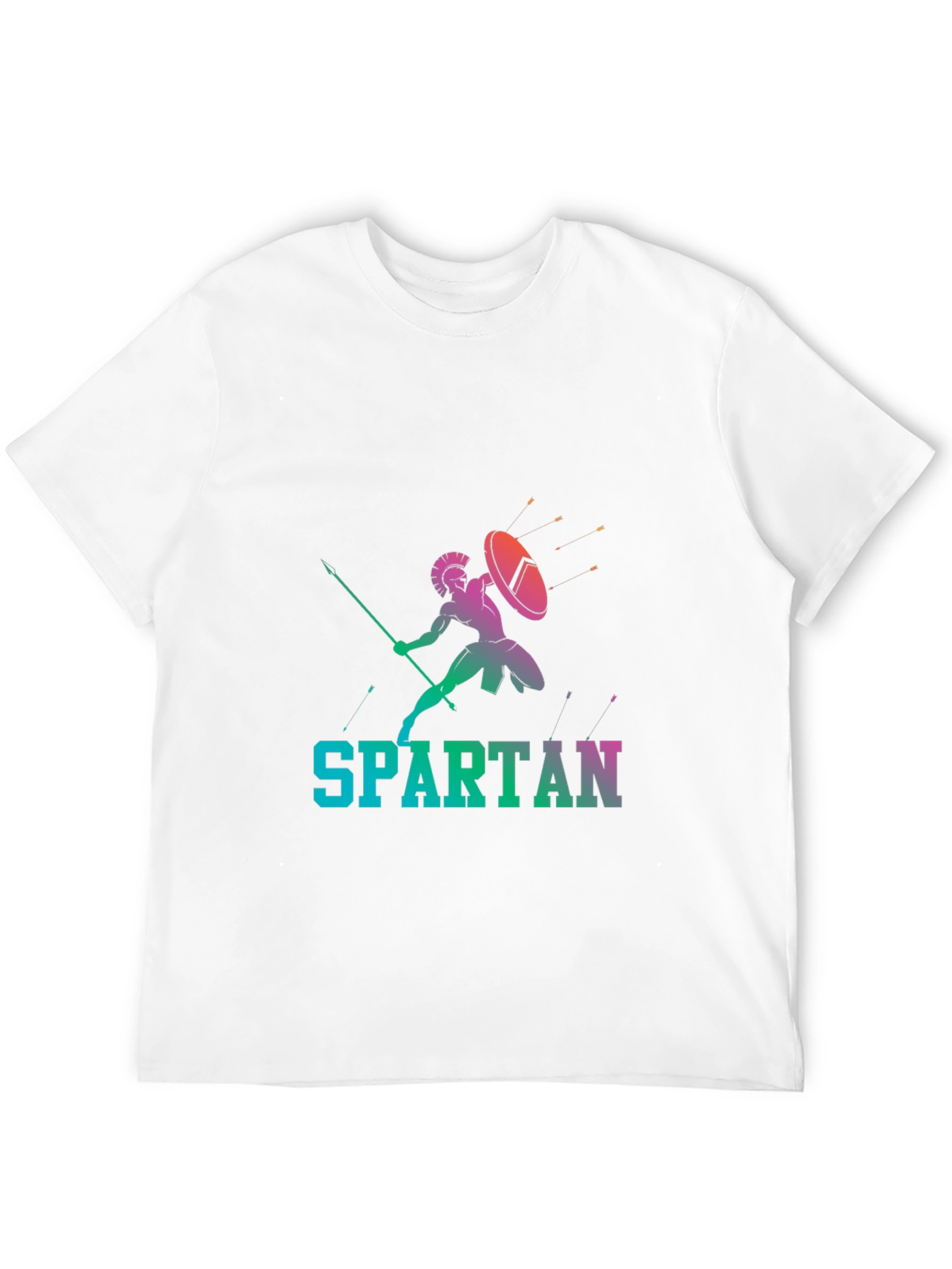 Camiseta Hombre Diseño Espartano Colorido