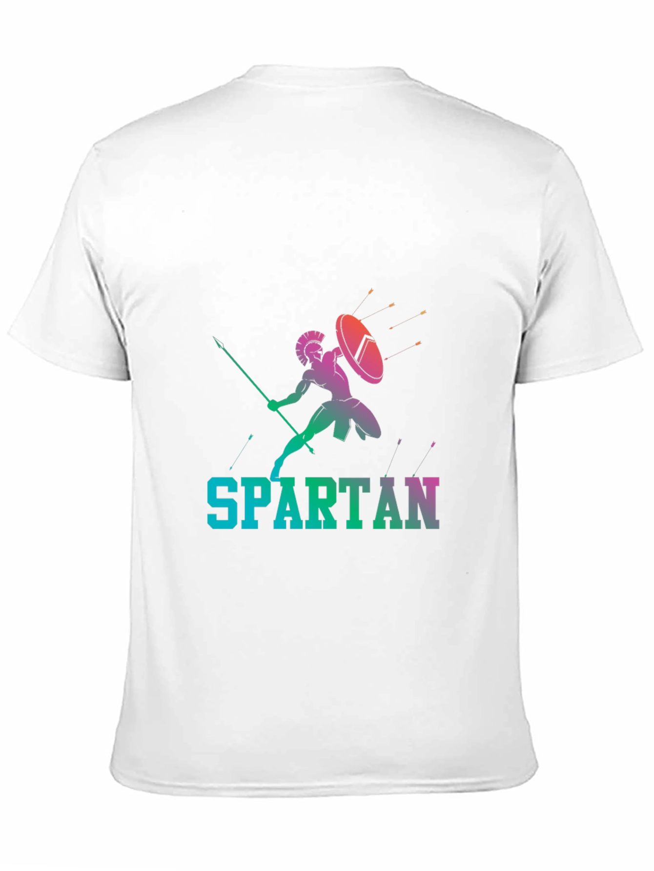 Camiseta Hombre Diseño Espartano Colorido