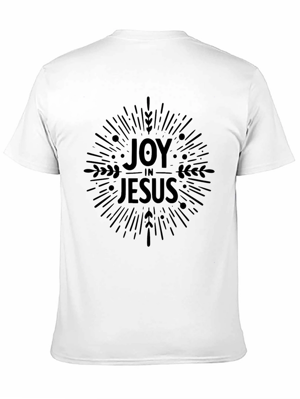 Camiseta Negra Alegría en Jesús para Hombre