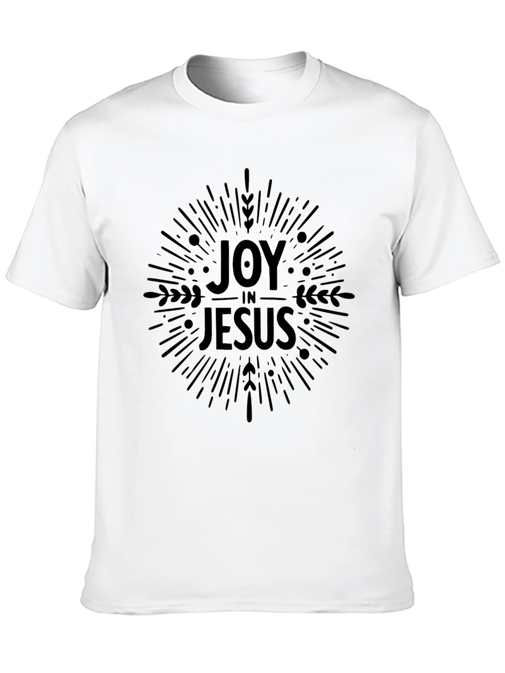 Camiseta Negra Alegría en Jesús para Hombre