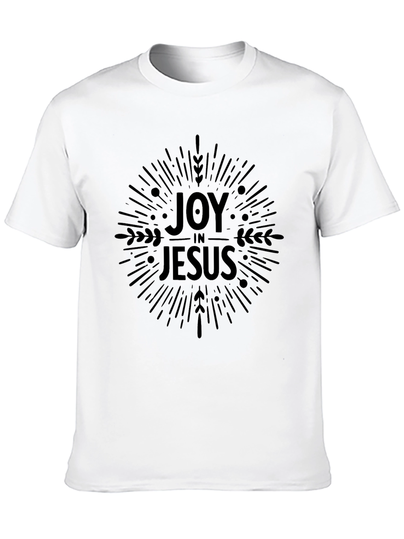 Camiseta Negra Alegría en Jesús para Hombre