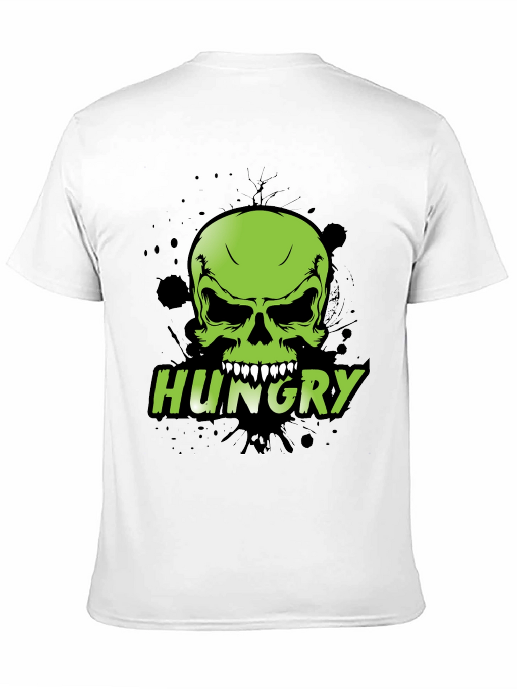 Camiseta Negra con Calavera Hungry