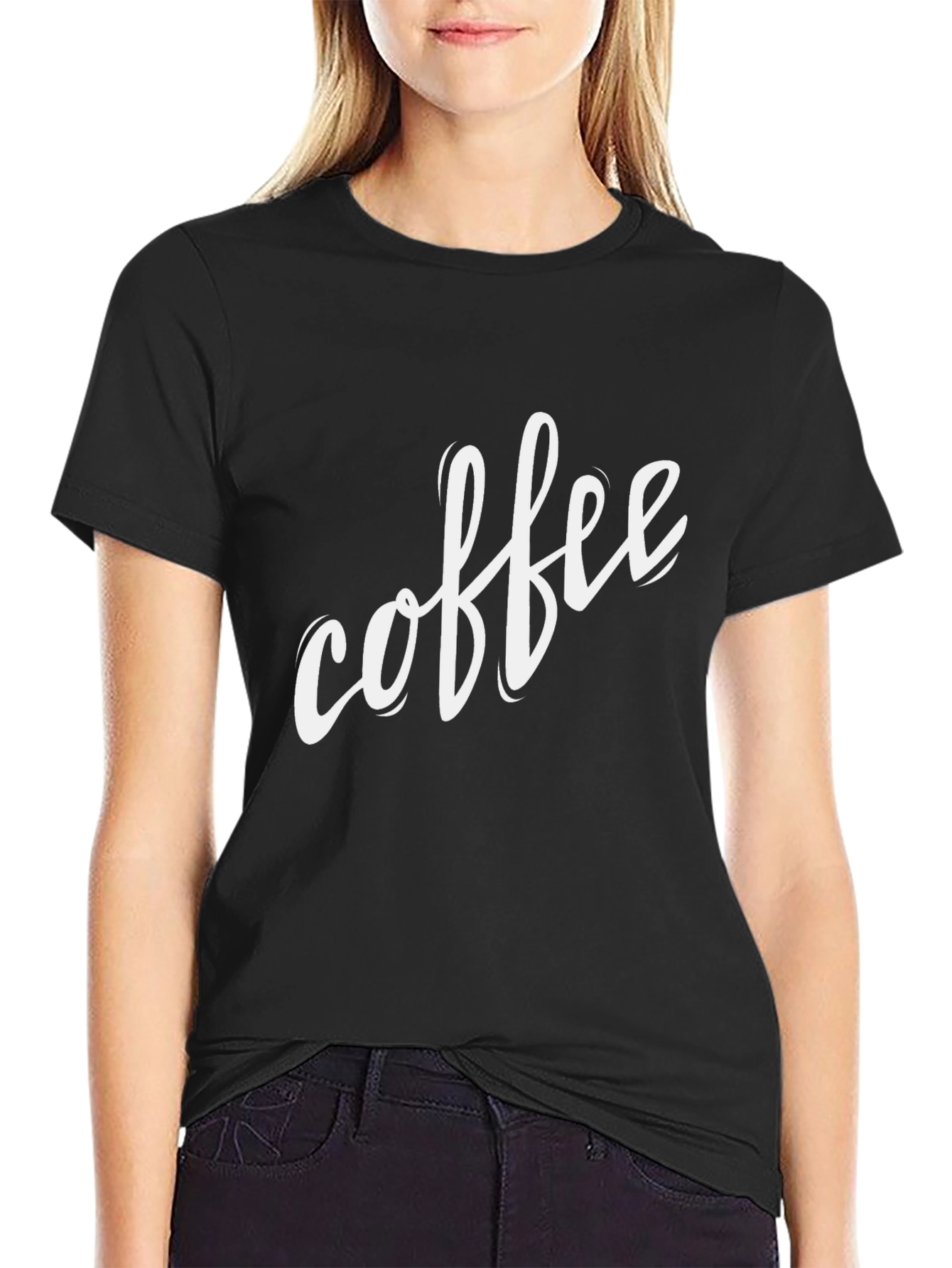 Camiseta Negra Coffee para Amantes del Café