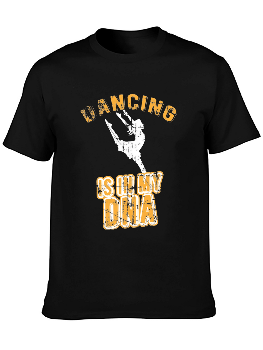 Camiseta Negra con Diseño de Baile