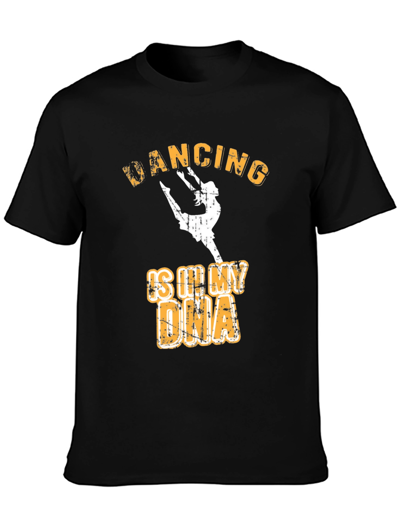 Camiseta Negra con Diseño de Baile